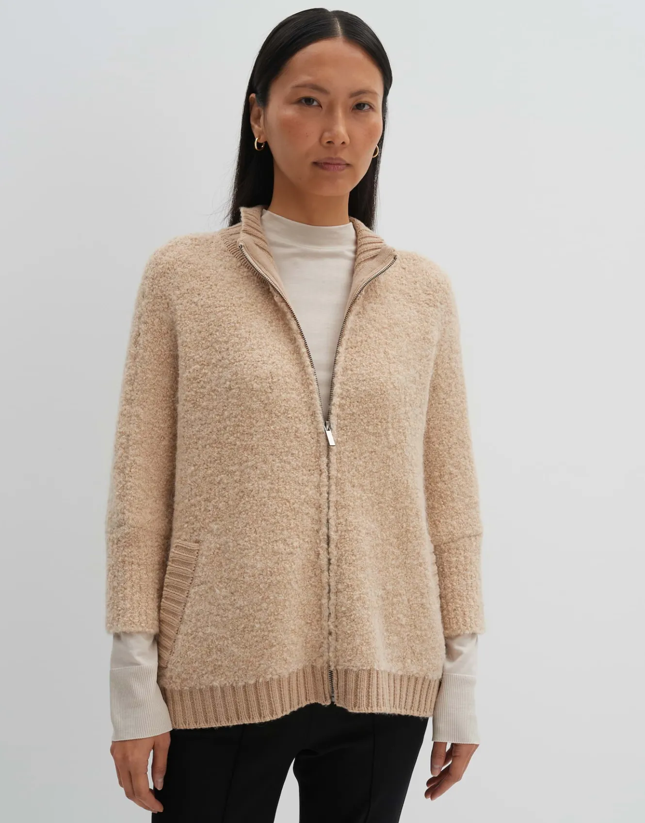 Gebreid Vest Touclee Detail Beige Online Bestellen*OPUS Online