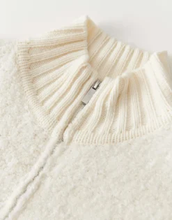 Gebreid Vest Touclee Detail Wit Online Bestellen*OPUS Online
