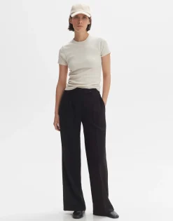 Geplooide Broek Marzena Asymmetric Zwart Online Bestellen*OPUS Online