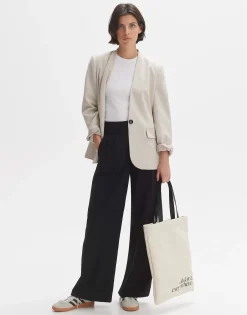 Geplooide Broek Marzena Asymmetric Zwart Online Bestellen*OPUS Online