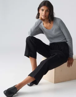 Geplooide Broek Meeri Zwart Online Bestellen*OPUS Clearance