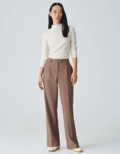 Geplooide Broek Morina Bruin Online Bestellen*OPUS Outlet