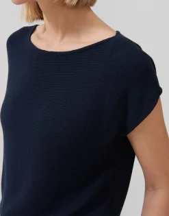Geribd Shirt Kayuki Blauw Online Bestellen*OPUS Cheap