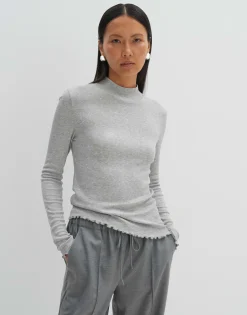 Geribd Shirt Kinara Grijs Online Bestellen*OPUS Clearance