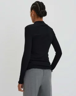 Geribd Shirt Kinara Zwart Online Bestellen*OPUS Best Sale