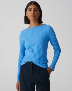 Geribd Shirt Sovke Blauw Online Bestellen*OPUS New