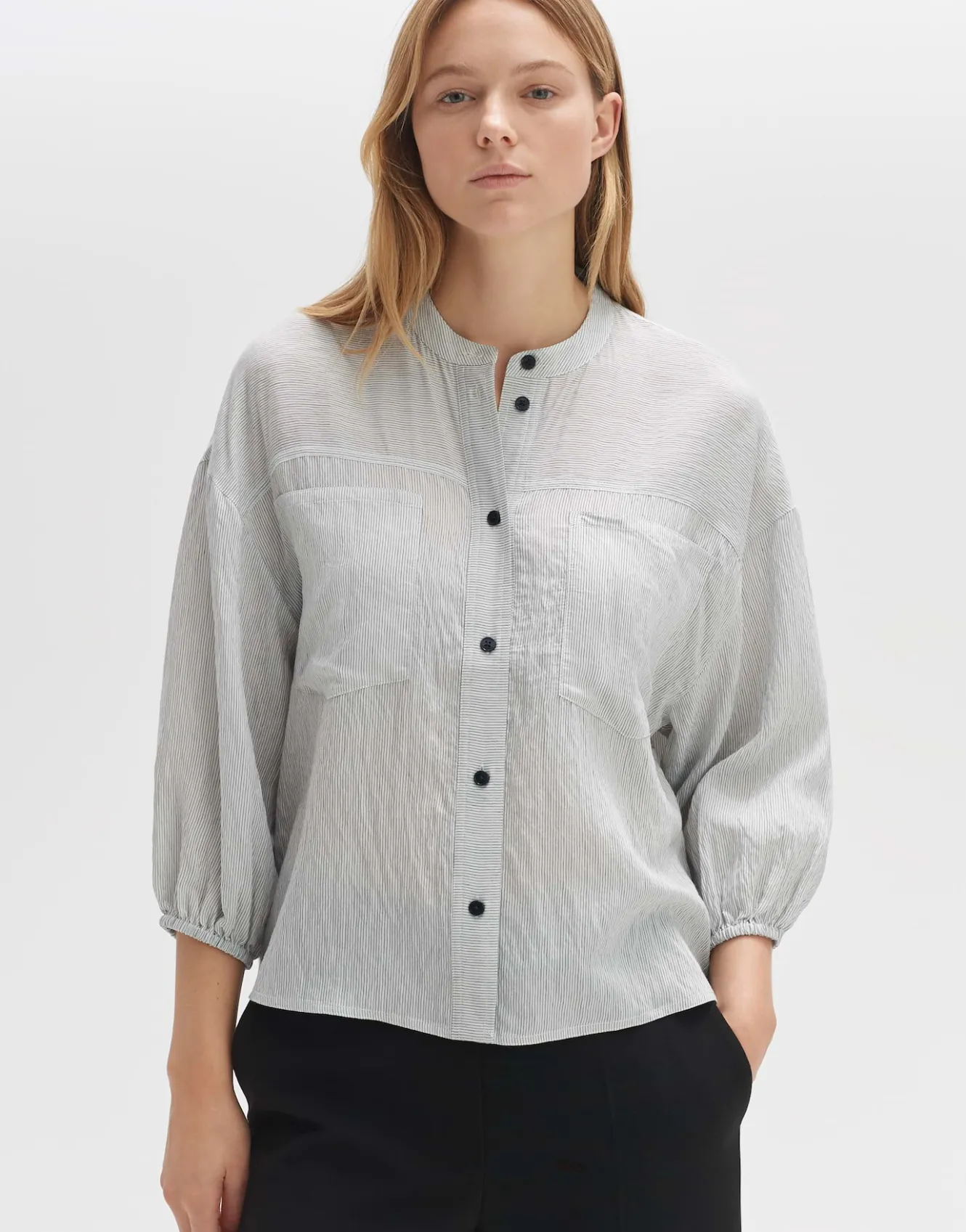 Gestreepte Blouse Fintra Wit Online Bestellen*OPUS Fashion