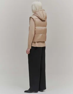 Gewatteerde Bodywarmer Vausti Beige Online Bestellen*OPUS New