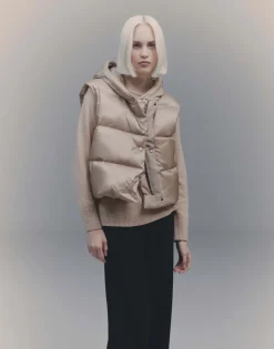 Gewatteerde Bodywarmer Vausti Beige Online Bestellen*OPUS New