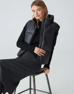 Gewatteerde Bodywarmer Woertel Zwart Online Bestellen*OPUS Hot