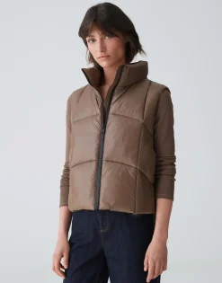 Gewatteerde Bodywarmer Woertel Bruin Online Bestellen*OPUS Shop