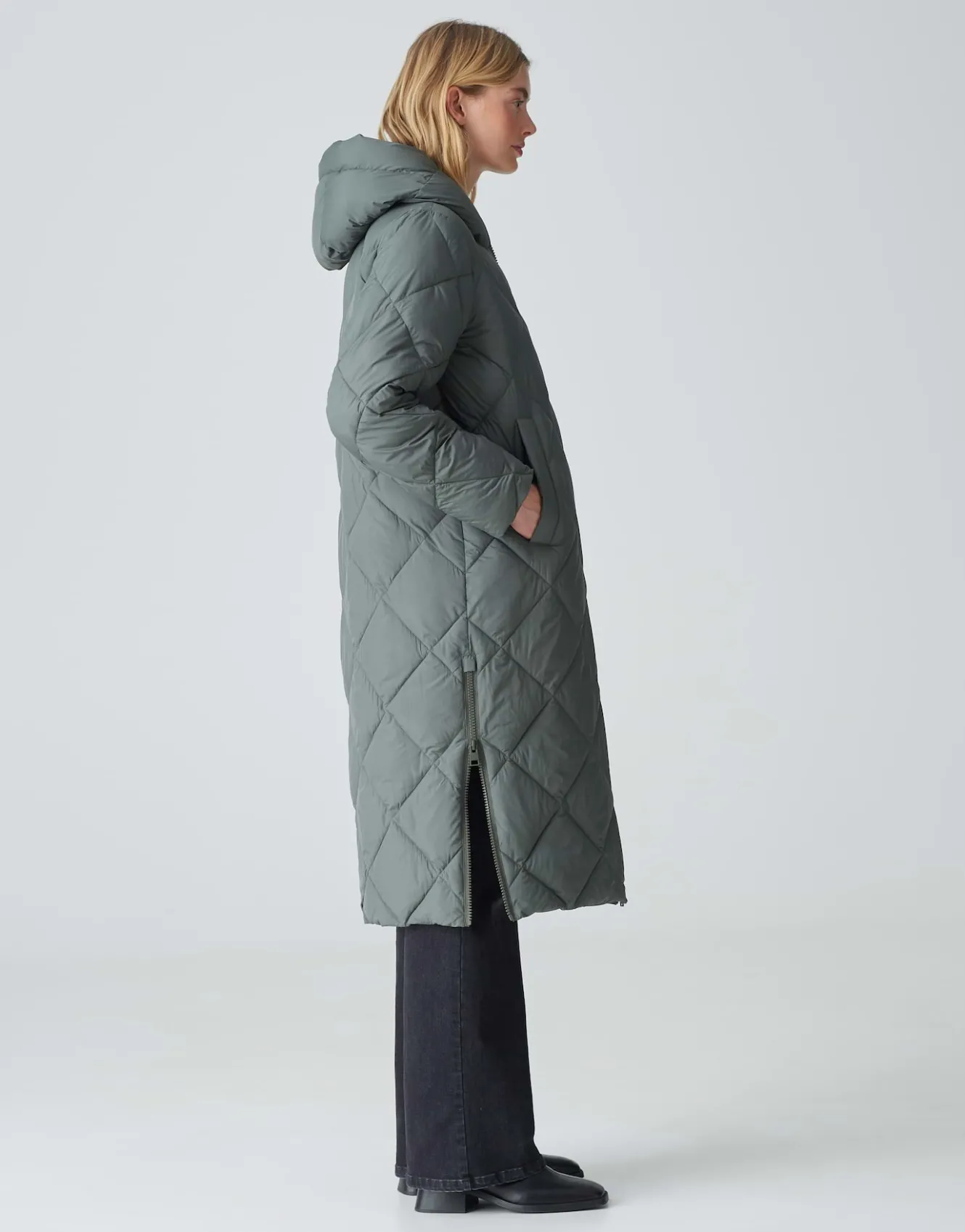 Gewatteerde Mantel Hubine Fresh Groen Online Bestellen*OPUS New
