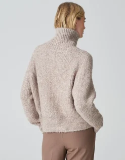 Grofgebreid Vest Dazzi Bruin Online Bestellen*OPUS Clearance