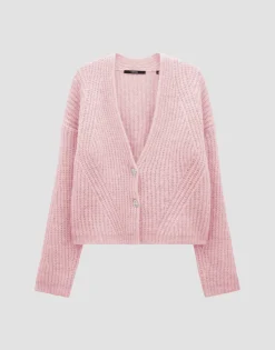 Grofgebreid Vest Triya Roze Online Bestellen*OPUS Cheap
