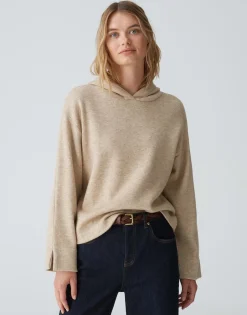 Hoodie Genulo Beige Online Bestellen*OPUS Sale