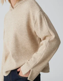 Hoodie Genulo Beige Online Bestellen*OPUS Sale