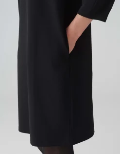 Jersey Jurk Wabyna Zwart Online Bestellen*OPUS Sale