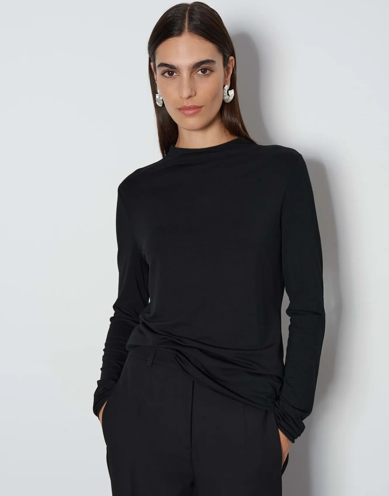 Jerseyshirt Karinn Zwart Online Bestellen*OPUS Best Sale