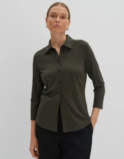Jerseyshirt Kelly Solid Groen Online Bestellen*OPUS Flash Sale