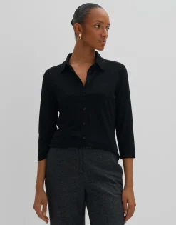 Jerseyshirt Kelly Solid Zwart Online Bestellen*OPUS Cheap