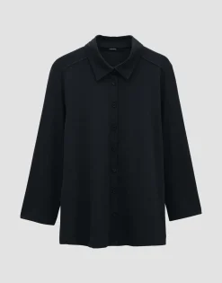 Jerseyshirt Kelly Solid Zwart Online Bestellen*OPUS Cheap