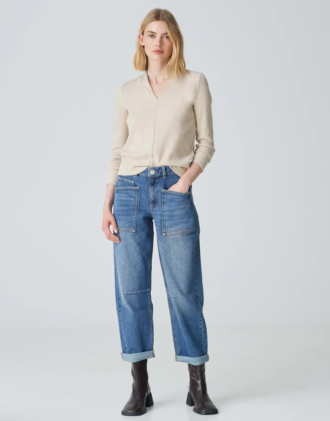 Jerseyshirt Somoko Beige Online Bestellen*OPUS Fashion