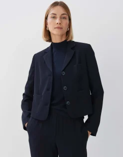 Korte Blazer Nyoto Blauw Online Bestellen*OPUS Cheap