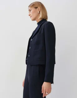 Korte Blazer Nyoto Blauw Online Bestellen*OPUS Cheap