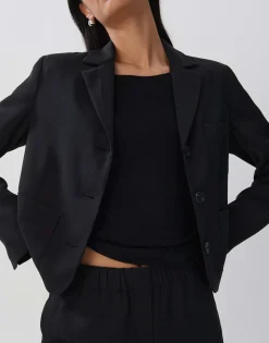 Korte Blazer Nyoto Zwart Online Bestellen*OPUS Clearance