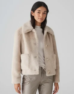 Korte Jas Herrisa Beige Online Bestellen*OPUS Shop