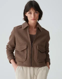 Korte Jas Holma Bruin Online Bestellen*OPUS Cheap