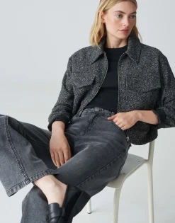 Korte Jas Jasko Zwart Online Bestellen*OPUS Cheap