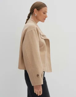 Korte Jas Varah Detail Beige Online Bestellen*OPUS Discount