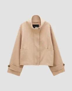 Korte Jas Varah Detail Beige Online Bestellen*OPUS Discount