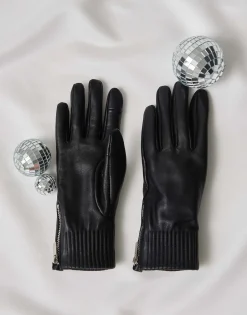 Leren Handschoen Alettio Gloves Zwart Online Bestellen*OPUS Flash Sale