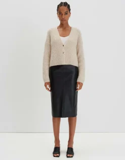 Leren Rok Ofiona Zwart Online Bestellen*OPUS Cheap