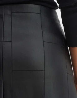 Leren Rok Romela Zwart Online Bestellen*OPUS Outlet
