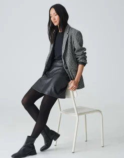 Leren Rok Romela Zwart Online Bestellen*OPUS Outlet