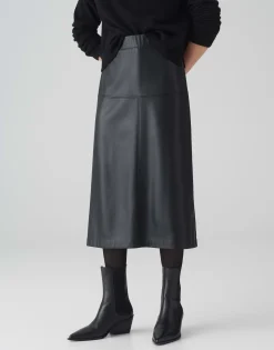 Leren Rok Rufani Zwart Online Bestellen*OPUS Store