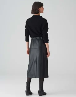 Leren Rok Rufani Zwart Online Bestellen*OPUS Store