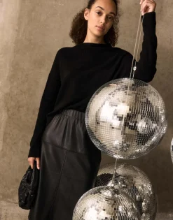 Leren Rok Rufani Zwart Online Bestellen*OPUS Store