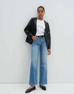 Long Flared Jeans Carie Blauw Online Bestellen*OPUS Sale