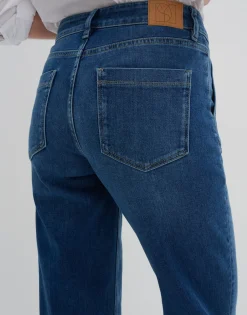 Long Flared Jeans Carie Utility Blauw Online Bestellen*OPUS Cheap