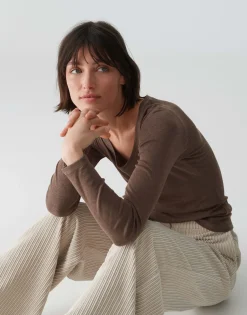 Longsleeve Sorana Bruin Online Bestellen*OPUS Best Sale