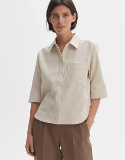 Overhemdblouse Failisa Beige Online Bestellen*OPUS Fashion