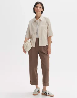 Overhemdblouse Failisa Beige Online Bestellen*OPUS Fashion