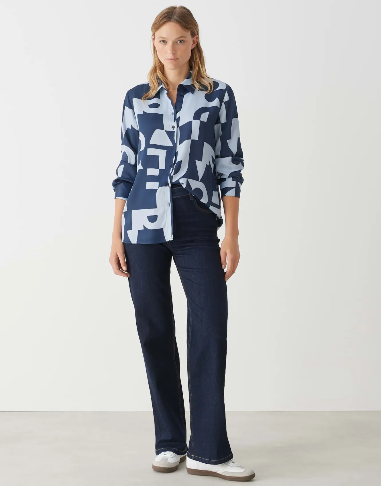 Overhemdblouse Falkina Bold Blauw Online Bestellen*OPUS Sale