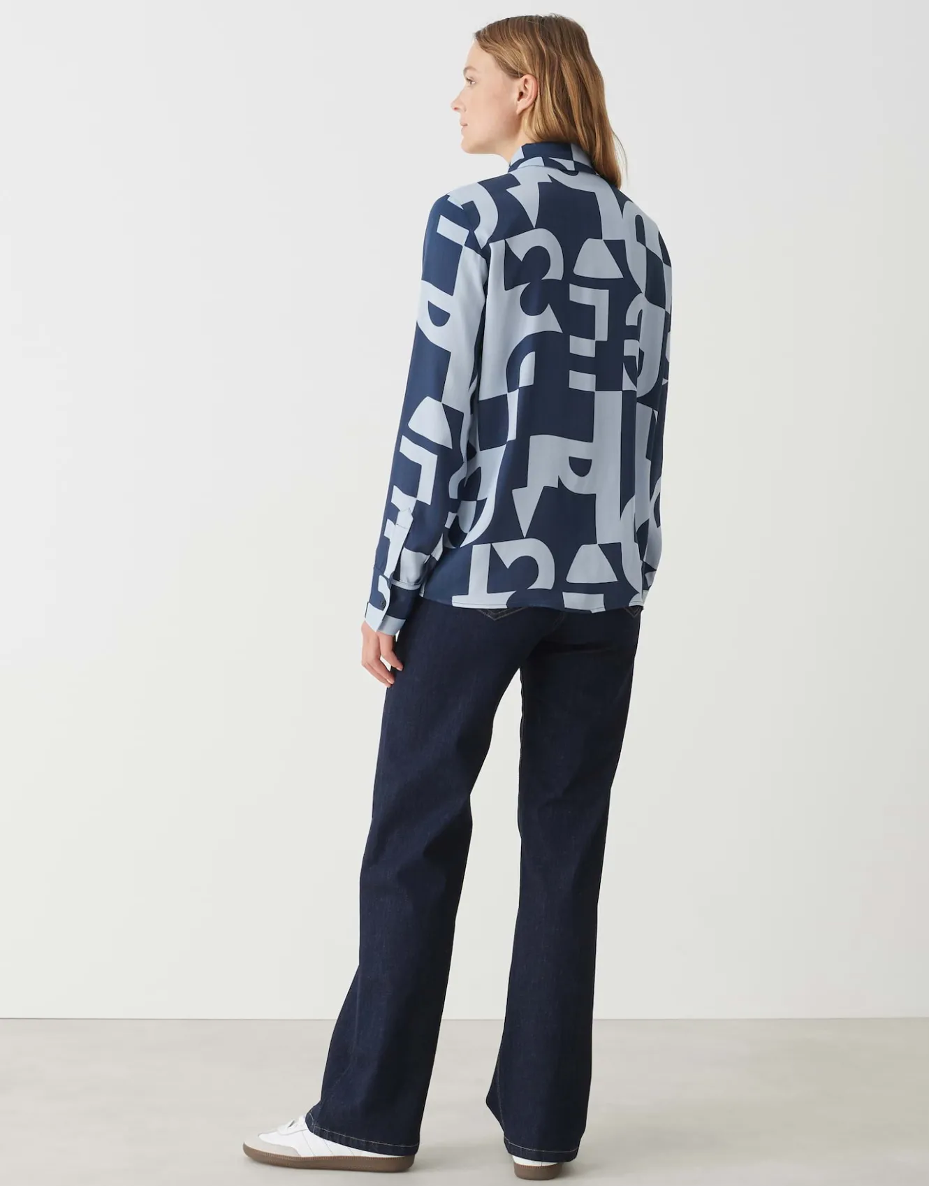 Overhemdblouse Falkina Bold Blauw Online Bestellen*OPUS Sale