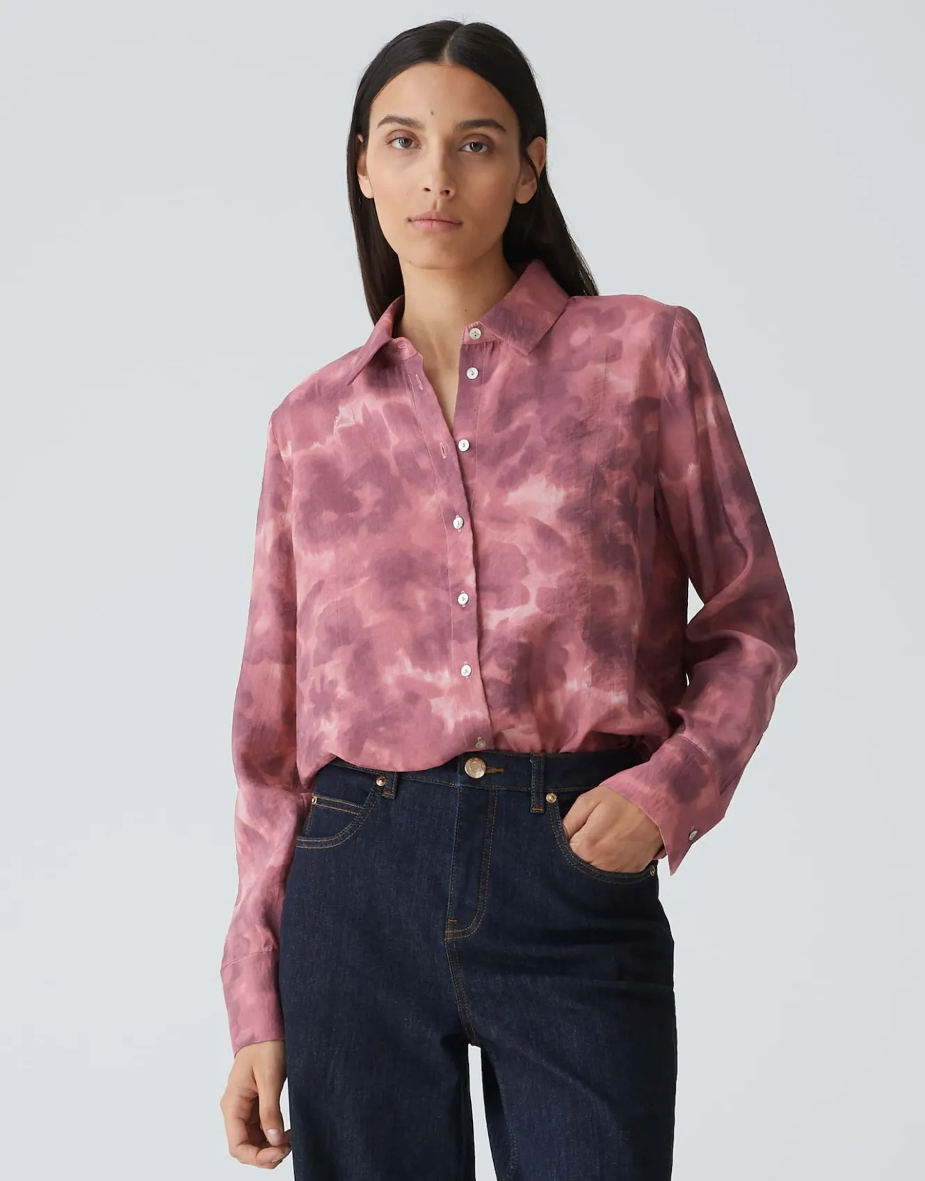 Overhemdblouse Falkina Faded Roze Online Bestellen*OPUS Store