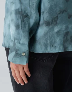 Overhemdblouse Falkina Faded Blauw Online Bestellen*OPUS New